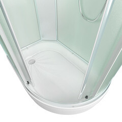 Душевая кабина Erlit 120х80х226 см стекло матовое 4 мм с средним поддоном асимметрия левая - фото 6