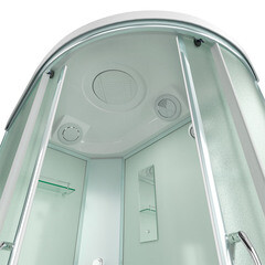 Душевая кабина Erlit 120х80х226 см стекло матовое 4 мм с средним поддоном асимметрия левая - фото 7