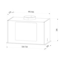 Кухонная вытяжка встраиваемая Lex GS Bloc G 600 WH 60 см белая - фото 2