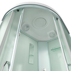 Душевая кабина Erlit 120х80х226 см стекло матовое 4 мм с средним поддоном асимметрия правая - фото 7