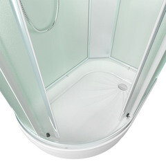 Душевая кабина Erlit 120х80х226 см стекло матовое 4 мм с средним поддоном асимметрия правая - фото 2