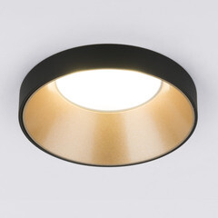 Светильник встраиваемый GU10 золото/черный 50 Вт IP20 Elektrostandard Discus (a053341) - фото 2