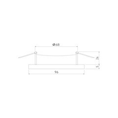 Светильник встраиваемый GU10 белый 50 Вт IP20 Elektrostandard Belt (a053355) - фото 2