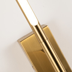 Подсветка настенная светодиодная медь 10 Вт 4000К IP20 Arte Lamp Lines (A2029AP-1PB) - фото 2