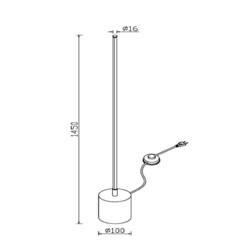 Торшер светодиодный Maytoni 25 Вт черный 3000-6000К IP20 (MOD147FL-L20BK1) - фото 2