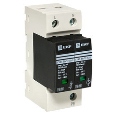 Ограничитель напряжения модульный EKF PROxima T1-T2 275 В 20 кА 2P (OV12-11-505) - фото 1