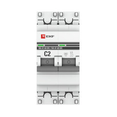 Автоматический выключатель модульный EKF PROxima ВА 47-63 DC 2Р 2А тип C 6 кА 230 В (mcb4763-DC-2-02C-pro) - фото 3