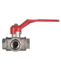 Кран шаровой латунный Itap 3/4 ВР(г) х 3/4 ВР(г) х 3/4 ВР(г) T-образный ручка трехходовой - фото 5