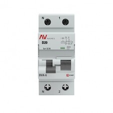 Автомат дифференциальный EKF Averes DVA-6 20А 1P+N тип AC 100 мА 6 кА (rcbo6-1pn-20D-100-ac-av)