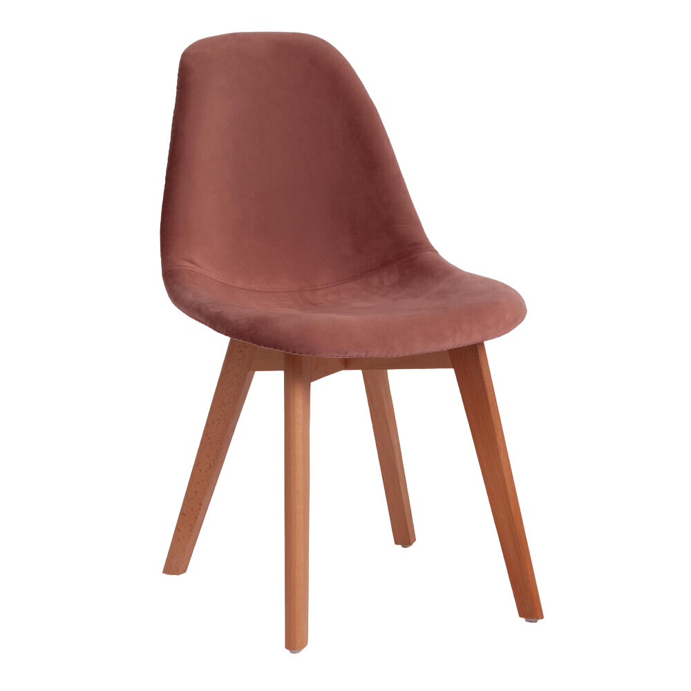 Изображение товара Стул Cindy Soft коралловый Modern из ткани и дерева для гостиной