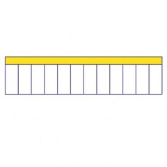 Изображение товара Наклейка знак электробезопасности EKF PROxima 216х45 мм на 12 модулей (50 шт.) (an-2-13)