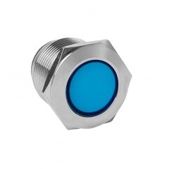 Изображение товара Лампа сигнальная EKF PROxima S-Pro67 24 В IP67 металлическая синяя (s-pro67-342)