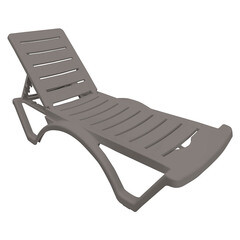 Шезлонг Adriano Classic капучино 1870х650х310 мм (Р6001Кап) - фото 1