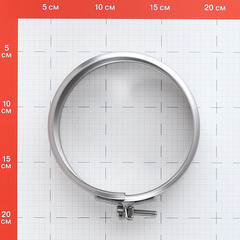 Хомут Дымок соединительный для дымоходов d120 мм AISI 439 - фото 2