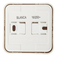 Розетка Systeme Electric Blanca накладная бежевая (BLNRA010117) - фото 3