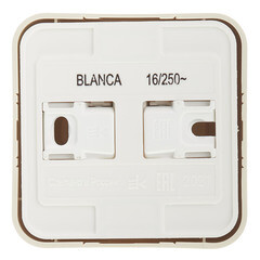 Розетка Systeme Electric Blanca накладная бежевая со шторками (BLNRA011117) - фото 4