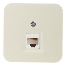 Розетка компьютерная Systeme Electric Blanca накладная бежевая RJ45 (BLNIA045007)