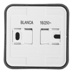 Розетка Systeme Electric Blanca накладная антрацит (BLNRA010116) - фото 2