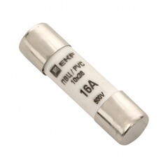 Изображение товара Вставка плавкая EKF ПВЦ 2P 16А 50 кА 500 В цилиндрическая (20 шт.) (pvc-10х38-16)