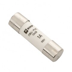 Изображение товара Вставка плавкая EKF ПВЦ 2P 1А 50 кА 500 В цилиндрическая (20 шт.) (pvc-10х38-1)