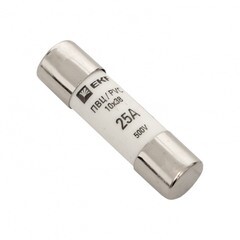 Изображение товара Вставка плавкая EKF ПВЦ 2P 25А 50 кА 500 В цилиндрическая (20 шт.) (pvc-10х38-25)