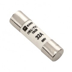 Изображение товара Вставка плавкая EKF ПВЦ 2P 32А 50 кА 500 В цилиндрическая (20 шт.) (pvc-10х38-32)