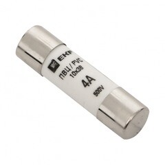 Вставка плавкая EKF ПВЦ 2P 4А 50 кА 500 В цилиндрическая (20 шт.) (pvc-10х38-4) - фото 1