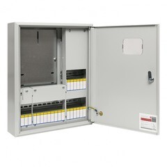 Щит учетно-распределительный навесной EKF PROxima ЩУРн 3/24 металлический IP31 500х400х120 мм 24 модуля с монтажной панелью - фото 2