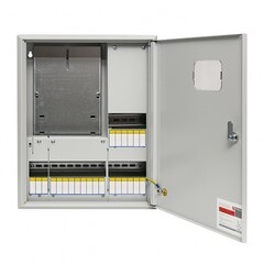 Щит учетно-распределительный навесной EKF PROxima ЩУРн 3/24 металлический IP31 500х400х120 мм 24 модуля с монтажной панелью - фото 1