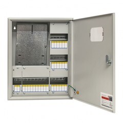 Щит учетно-распределительный навесной EKF PROxima ЩУРн 3/30 металлический IP31 500х400х160 мм 30 модулей с монтажной панелью - фото 11