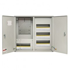 Щит учетно-распределительный навесной EKF PROxima ЩУРн 3/48 металлический IP31 580х620х165 мм 48 модулей с монтажной панелью - фото 11