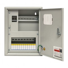 Щит учетно-распределительный навесной EKF PROxima ЩУРн 1/12 металлический IP31 360х280х110 мм 12 модулей с окном для снятия показаний счетчика - фото 11