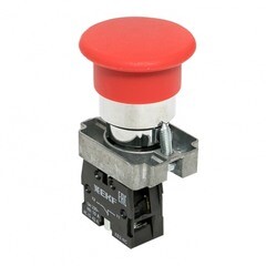 Изображение товара Кнопка грибок EKF PROxima ВС42 230 В 1NC IP40 без фиксации красная (xb2-bc42)