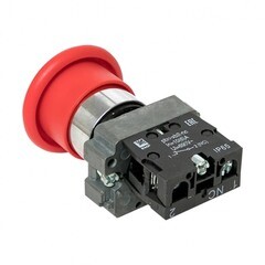 Кнопка грибок EKF PROxima ВС42 230 В 1NC IP65 без фиксации красная (xb2-bc42-65) - фото 2