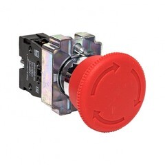 Кнопка грибок EKF PROxima ВS542 230 В 1NC IP40 с фиксацией красная (xb2-bs542) - фото 5