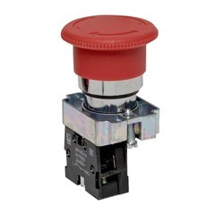 Кнопка грибок EKF PROxima ВS542 230 В 1NC IP40 с фиксацией красная (xb2-bs542) - фото 1