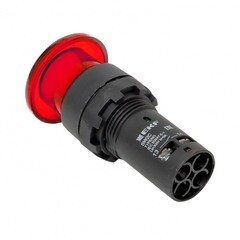 Кнопка грибок EKF PROxima SW2C-MD 230 В 1NC IP54 без фиксации с подсветкой зеленая (10 шт.) (sw2c-md-rr-24) - фото 8