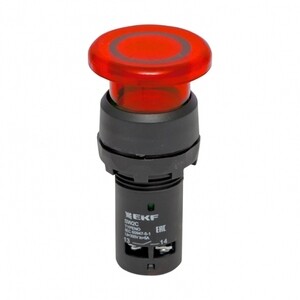 Кнопка грибок EKF PROxima SW2C-MD 230 В 1NC IP54 без фиксации с ...