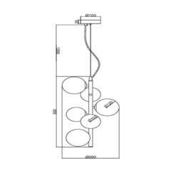 Люстра подвесная Maytoni Dallas G9 168 Вт 18 кв.м (MOD545PL-06BS) - фото 2