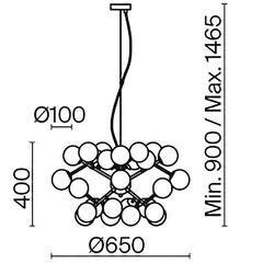 Люстра подвесная Maytoni Dallas G9 672 Вт 35 кв.м (MOD545PL-24BS) - фото 2