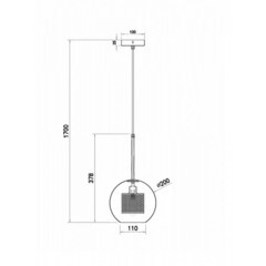 Светильник подвесной Freya Bogota E14 60 Вт 3 кв.м никель IP20 (FR8018PL-01N) - фото 3