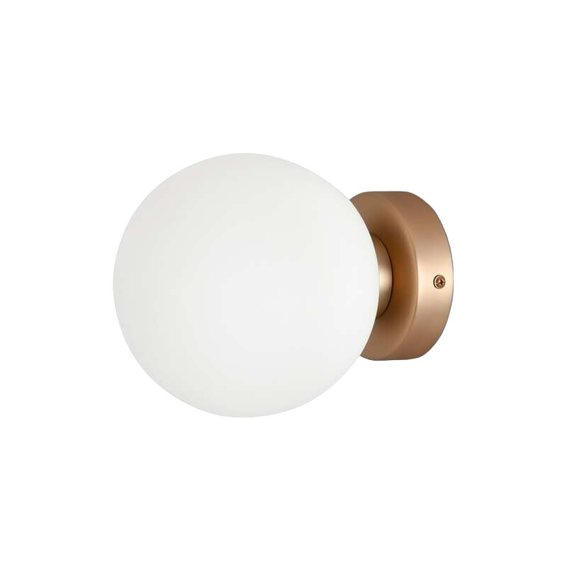 Изображение товара Бра Maytoni Basic form MOD321WL-01G1 с матовым стеклом и золотистой отделкой, 1 лампа E14