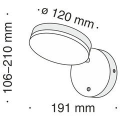 Бра Maytoni Fad светодиодное 6 Вт 220-240 В черное 3000К IP20 (MOD070WL-L8B3K) - фото 3