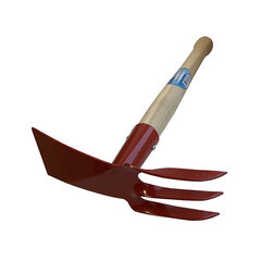 Изображение товара Рыхлитель Инструм-Агро 3 зуба с деревянной ручкой (011001)