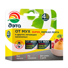 Средство для защиты от мух лента липкая Дэта Супер (4 шт.) - фото 1