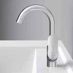 Смеситель для раковины AM.PM Like однорычажный с поворотным изливом хром (F8002700) - фото 5