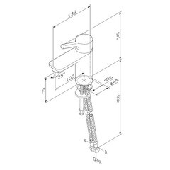 Смеситель для раковины AM.PM X-Joy S однорычажный хром (F85B02100) - фото 2