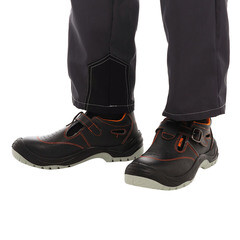 Сандалии рабочие кожаные размер 42 черные Мистраль - фото 5