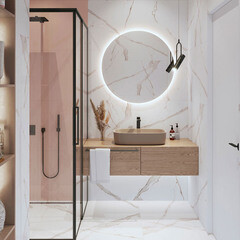 Керамогранит Staro Calacatta Oro белый матовый 1200х600х5 мм (4 шт.=2,88 кв.м) - фото 9