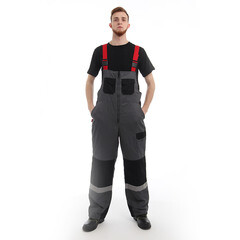 Костюм рабочий мужской утепленный Спрут Формула 56-58 рост 182-188 см серый/красный - фото 16